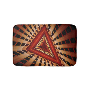 3D Fantasy Network Modern Fractal Graphic Design Bath Mat