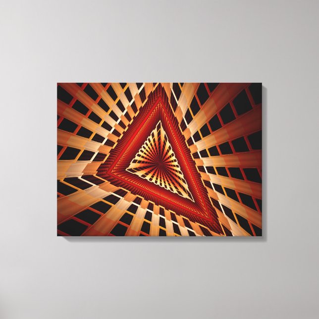 3D Fantasy Network Modern Fractal Graphic Design Canvas Print (Front)