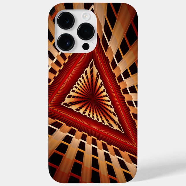 3D Fantasy Network Modern Fractal Graphic Design Case-Mate iPhone Case (Back)