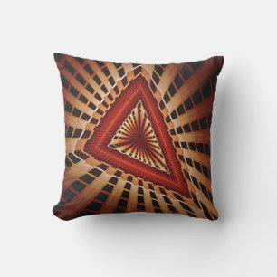 3D Fantasy Network Modern Fractal Graphic Design Cushion