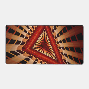 3D Fantasy Network Modern Fractal Graphic Design Desk Mat
