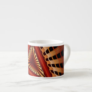 3D Fantasy Network Modern Fractal Graphic Design Espresso Cup