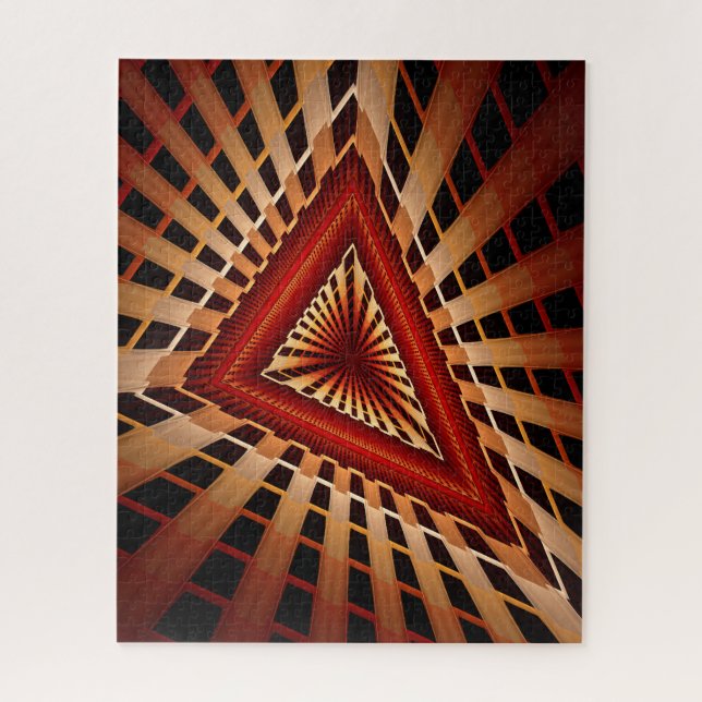 3D Fantasy Network Modern Fractal Graphic Design Jigsaw Puzzle (Vertical)