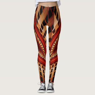3D Fantasy Network Modern Fractal Graphic Design Leggings