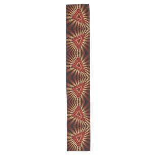 3D Fantasy Network Modern Fractal Graphic Design Long Table Runner