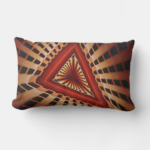 3D Fantasy Network Modern Fractal Graphic Design Lumbar Cushion