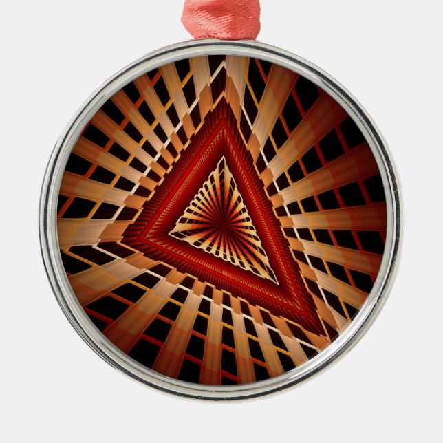 3D Fantasy Network Modern Fractal Graphic Design Metal Tree Decoration (Front)