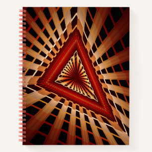 3D Fantasy Network Modern Fractal Graphic Design Notebook