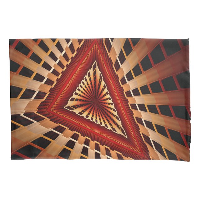 3D Fantasy Network Modern Fractal Graphic Design Pillowcase (Front)
