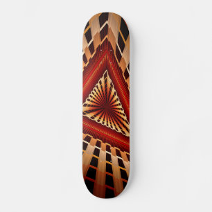 3D Fantasy Network Modern Fractal Graphic Design Skateboard