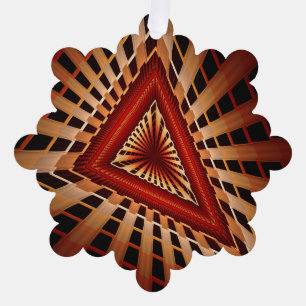 3D Fantasy Network Modern Fractal Graphic Design Tree Decoration Card