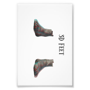 3D Feet Photo Print
