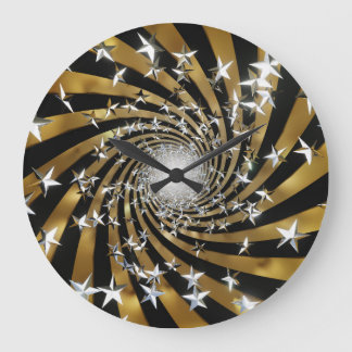 3D Festive, Decorative Illustration Background. Large Clock