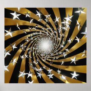 3D Festive, Decorative Illustration Background. Poster