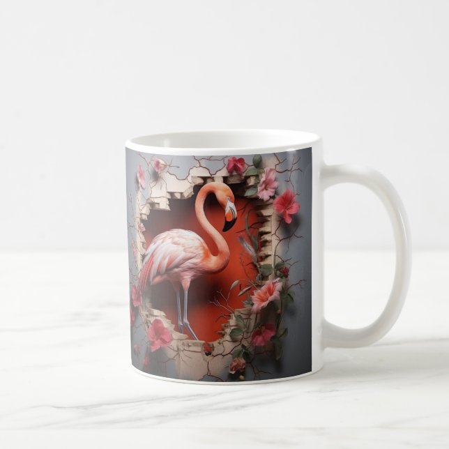3D Flamingo Coffee Mug (Right)
