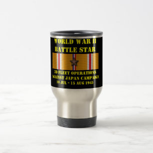 3d Fleet Operations Against Japan Campaign Travel Mug
