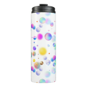 3D Floating Balls Pattern. No BG Thermal Tumbler