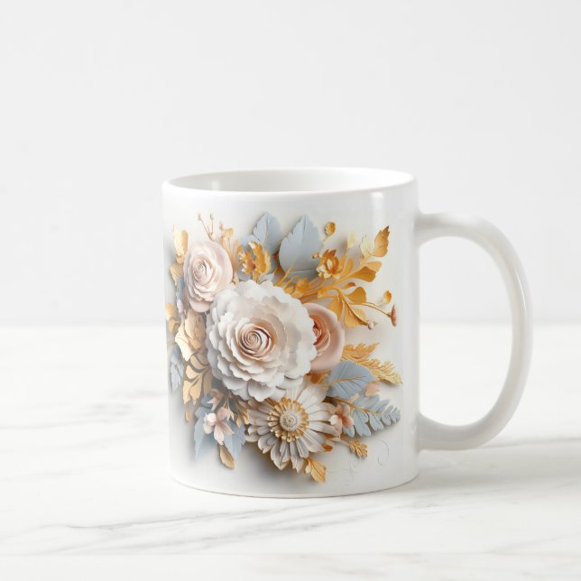 3D Floral Mug (Right)