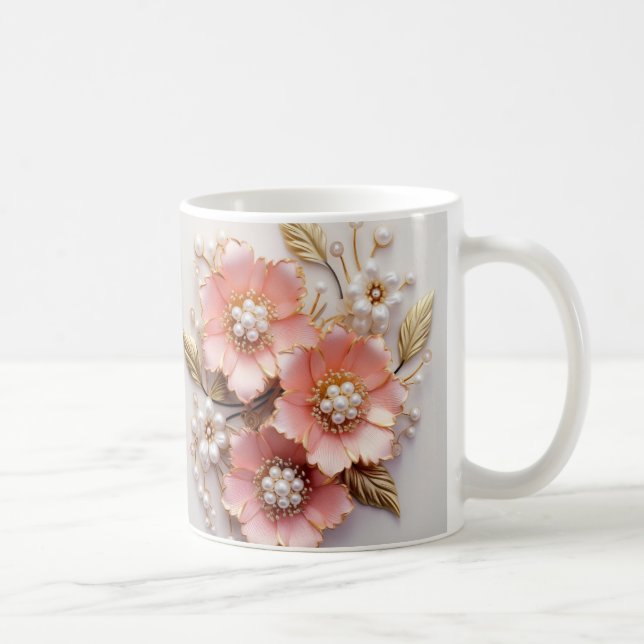 3D Floral Mug (Right)