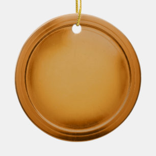 3D Foil Seal Elegant Excellence Award Medal Bronze Ceramic Tree Decoration