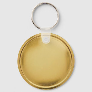 3D Foil Seal Elegant Excellence Award Medal Gold Key Ring