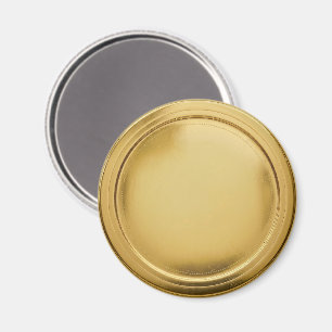 3D Foil Seal Elegant Excellence Award Medal Gold Magnet
