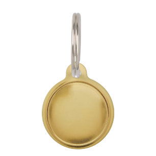 3D Foil Seal Elegant Excellence Award Medal Gold Pet Tag