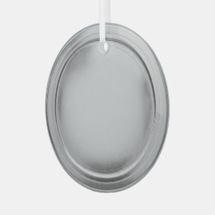3D Foil Seal Elegant Excellence Award Medal Silver Glass Tree Decoration