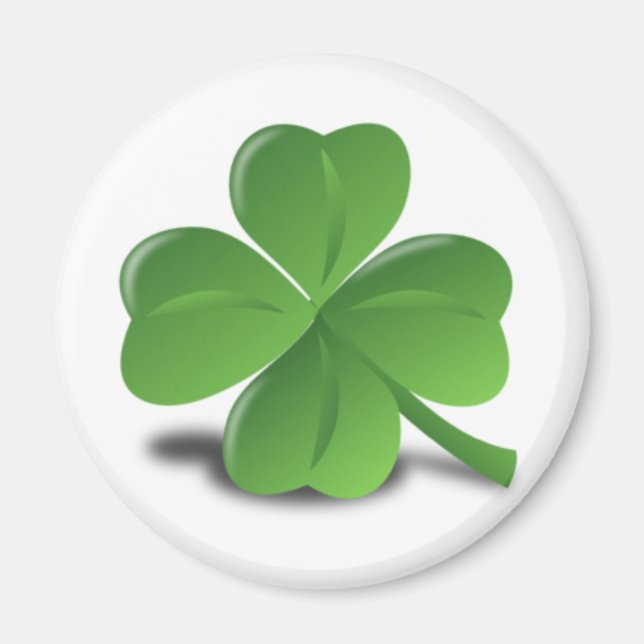 3D Four Leaf Clover Magnet (Front)