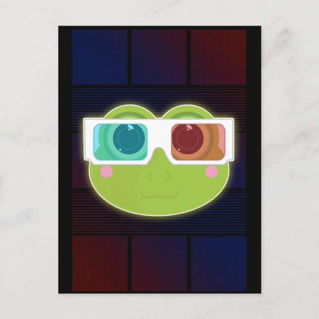 3D Frog Postcard (Front)