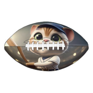 3D Funny Baseball Cat, Football