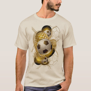 3D Game-Changer: Futuristic Football Print Tee" T-Shirt
