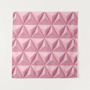 3D geometric triangles: minimalistic background. Tapestry