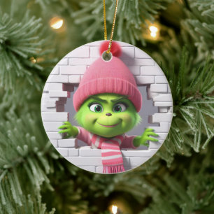 3D Girl Elf Ceramic Tree Decoration