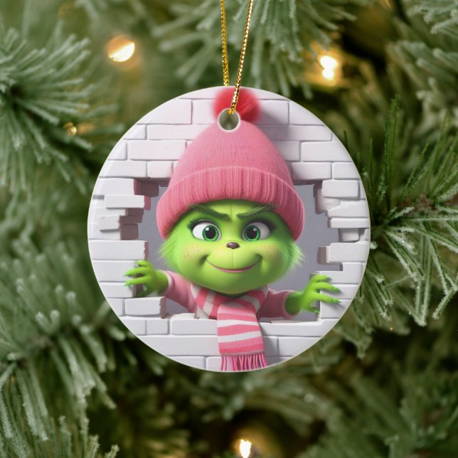 3D Girl Elf  Ceramic Tree Decoration (Tree)