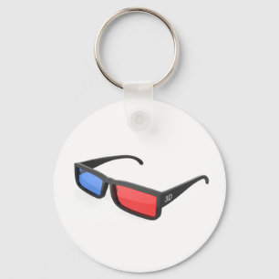 3d glasses key ring