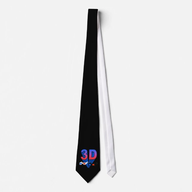 3D Glasses (str8 up) Tie (Front)