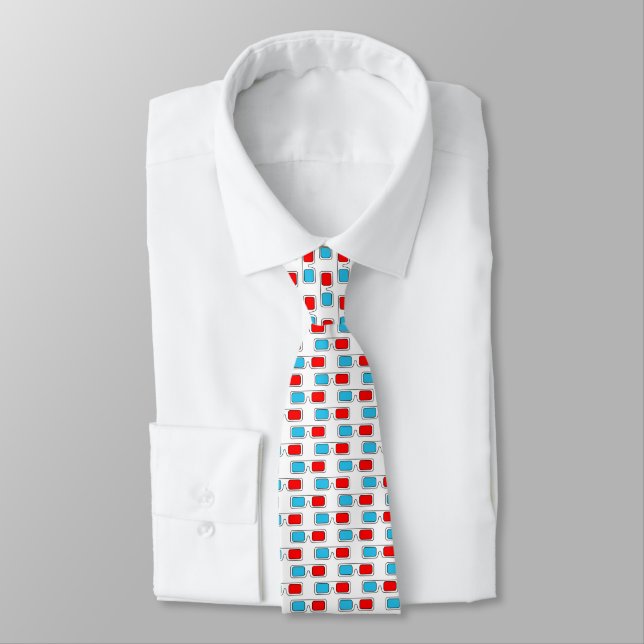 3d glasses tie (Tied)