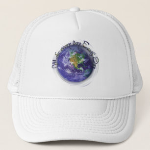 3D Globe Earth Day Trucker Hat