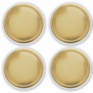 3D Gold Foil Seal Elegant Excellence Award Medal