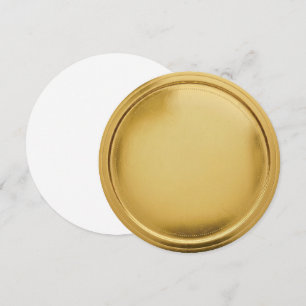 3D Gold Foil Seal Elegant Excellence Award Medal Invitation