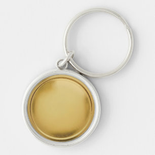 3D Gold Foil Seal Elegant Excellence Award Medal Key Ring