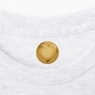 3D Gold Foil Seal Heart Excellence Award Medal