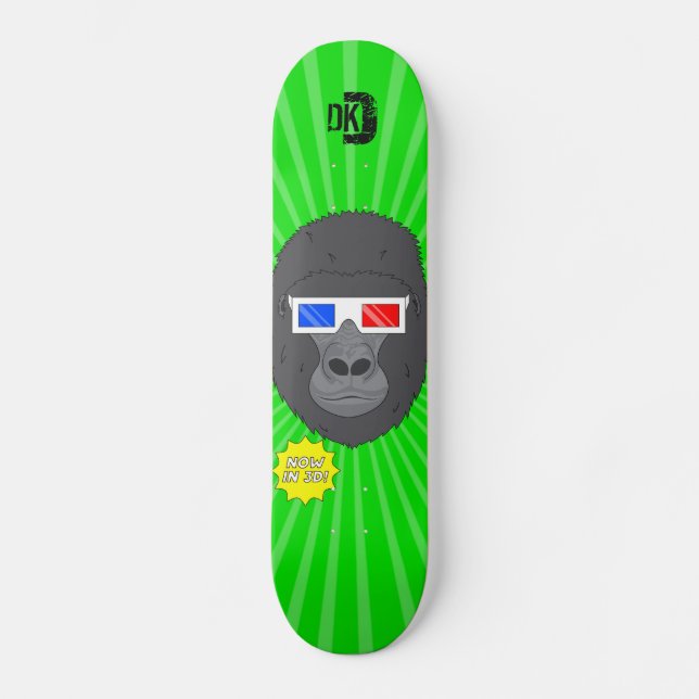 3D Gorilla Skateboard (Front)
