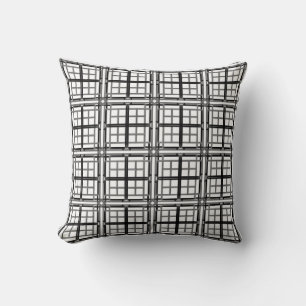 3D grey geometric abstract pattern background.3d b Cushion