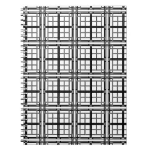 3D grey geometric abstract pattern background.3d b Notebook
