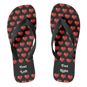 3D Heart Icon Jandals