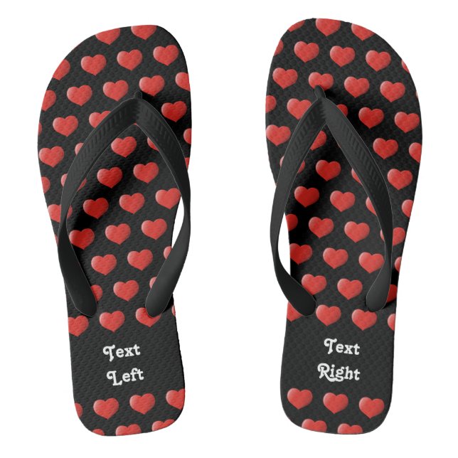 3D Heart Icon Jandals (Footbed)
