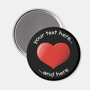 3D Heart Icon Magnet