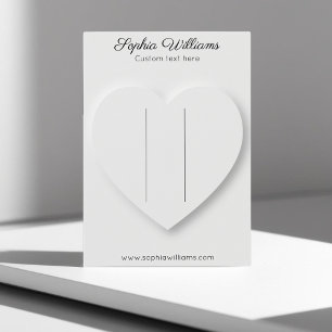 3D heart minimalist hairpin display card